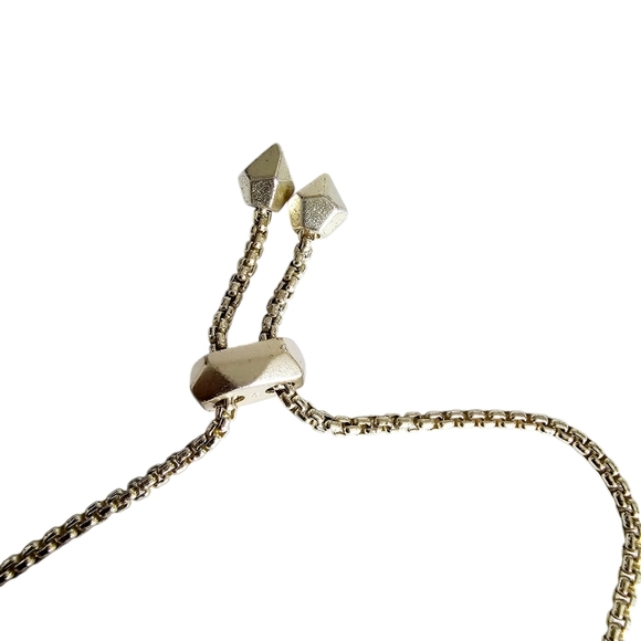 Kendra Scott Stan Bracelet Slate Cat's Eye Light Gold - Picture 9 of 11